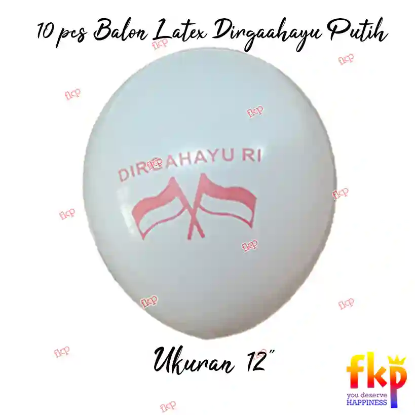 10 pcs Latex Putih